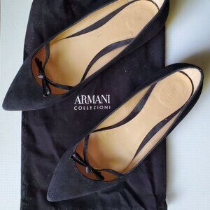 Armani classic pointed bow ballet flats, EU 40.